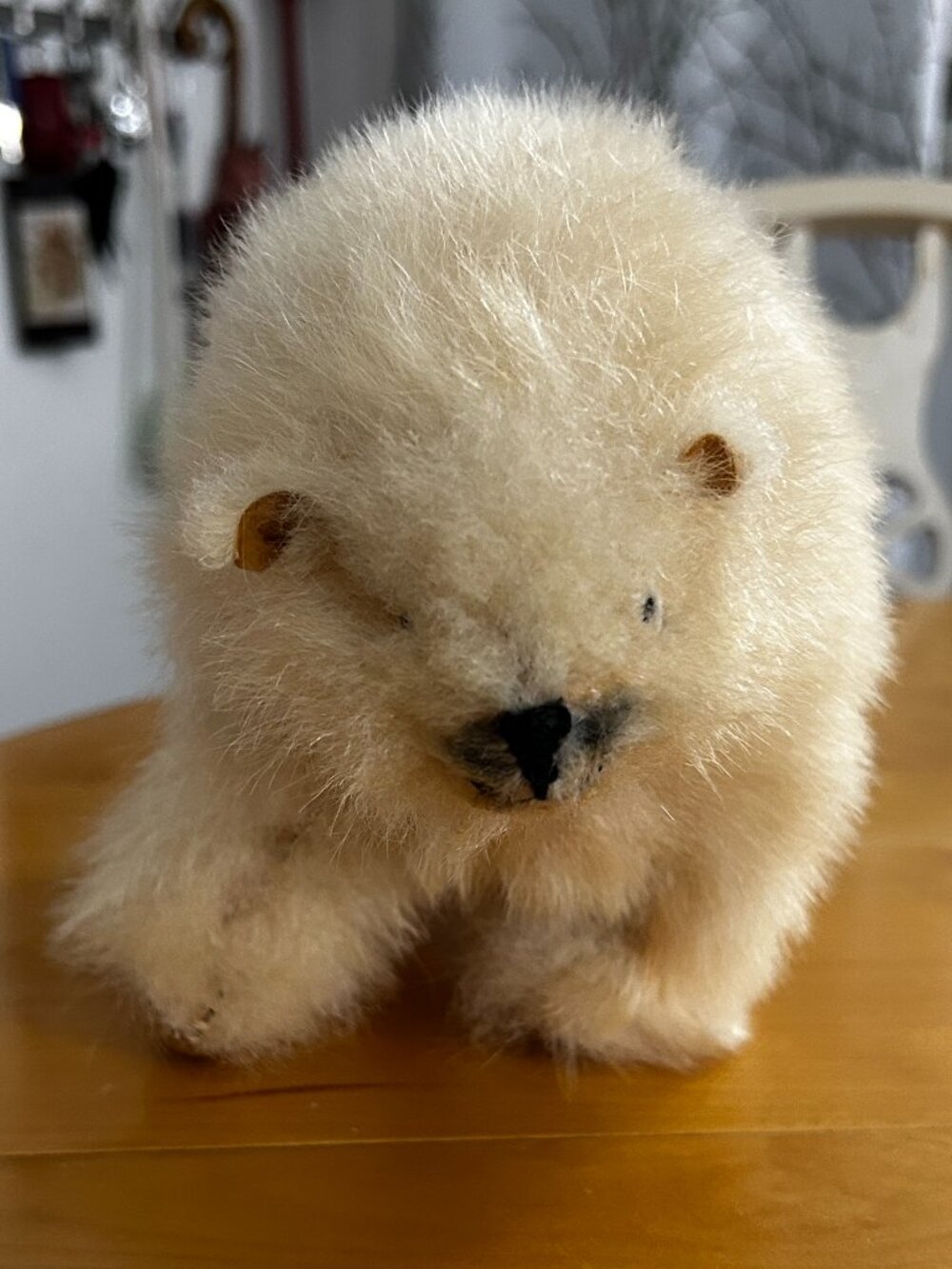 Flossie Papidluk, Inuit Stuffed Polar Bear, Holman Eskimo Co-op